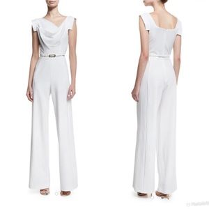 Black Halo Jackie O White Jumpsuit